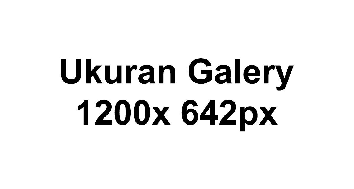 Ukuran Gambar Galery